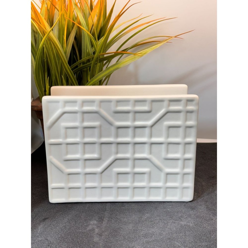 Threshold Ceramic Napkin Holder - White